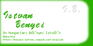 istvan benyei business card